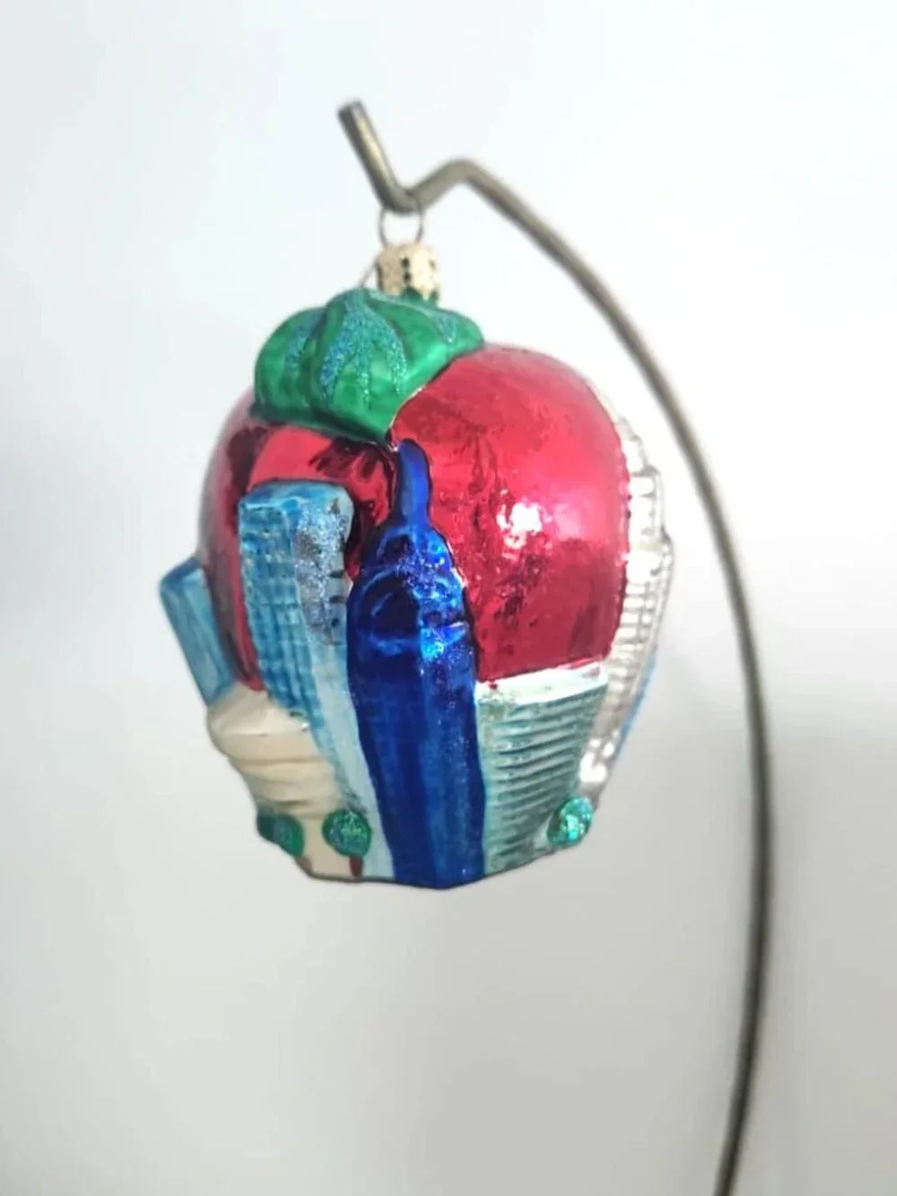 ✨NEW Very Rare Authentic Christopher Radko New York Big Apple Tour Glass Orament
